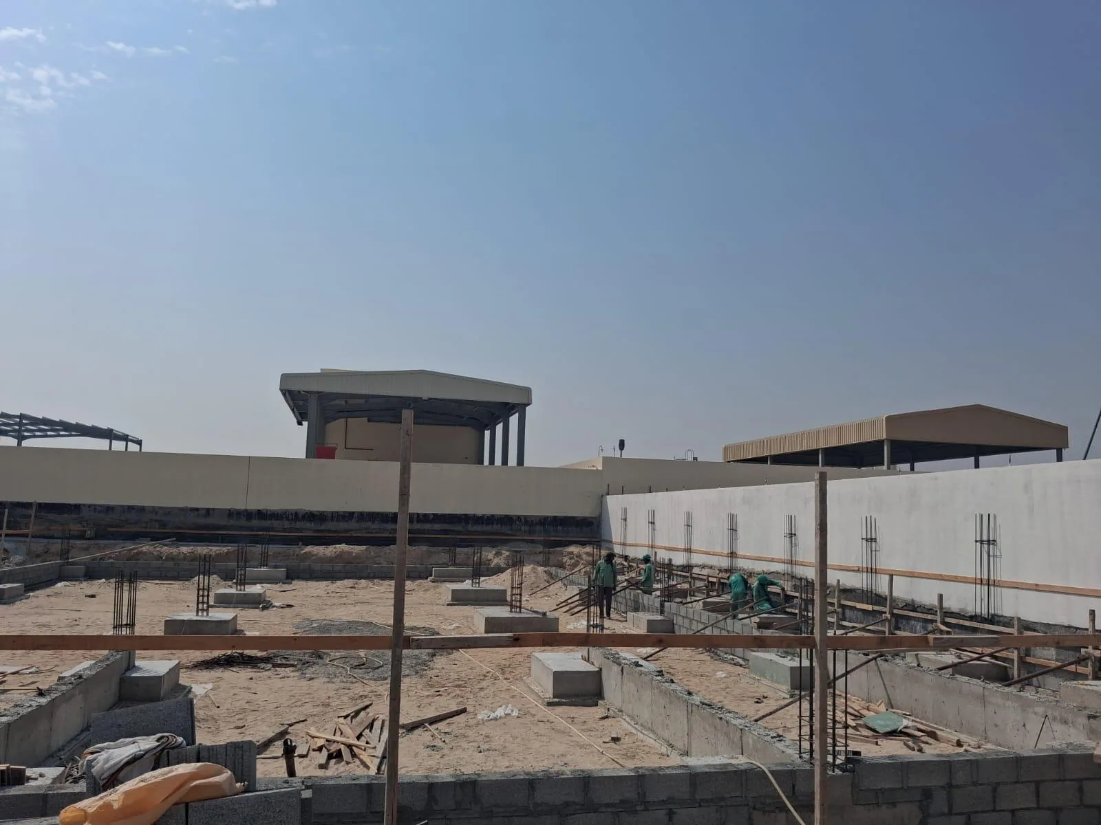 Al Layyan Gas Trading Warehouse Boundary Wall Blockwork — Abu Ali Group