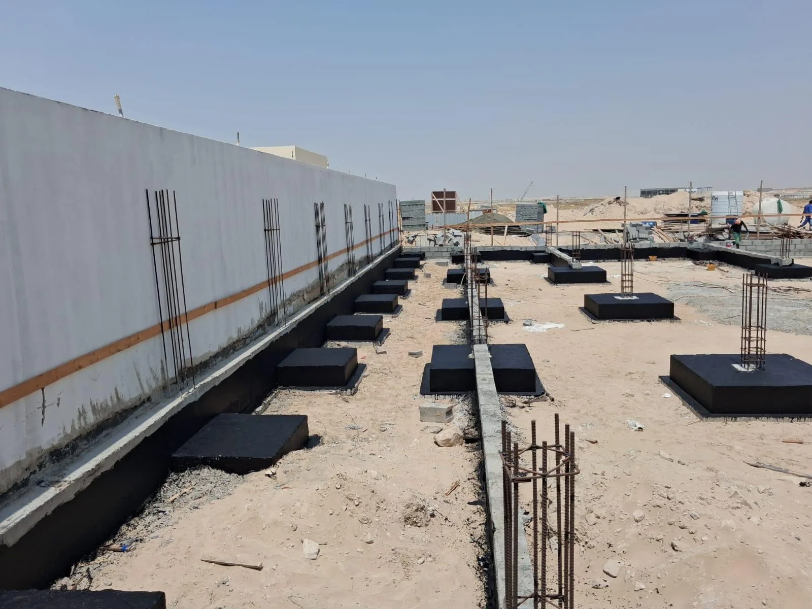Al Layyan Gas Trading Warehouse Waterproofed Footings — Abu Ali Group
