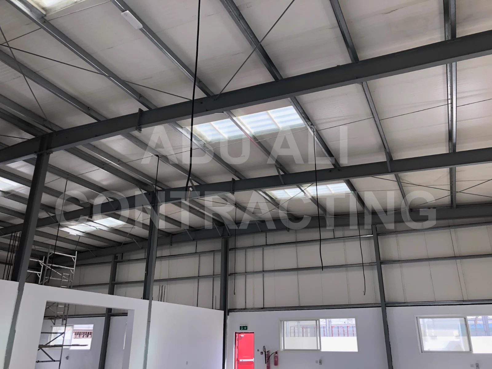 Peb Warehouse Roof Purlins Skylights Dubai — Abu Ali Group